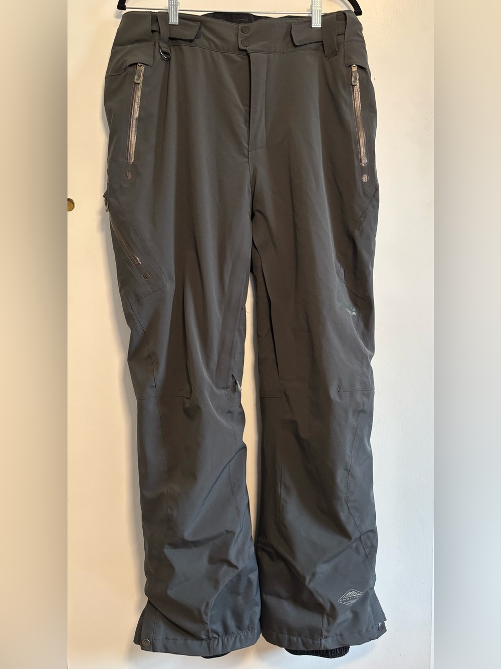 Columbia Men's Omni-Tech Charcoal Gray Snow Pants | Size L | Ski / Snowboard